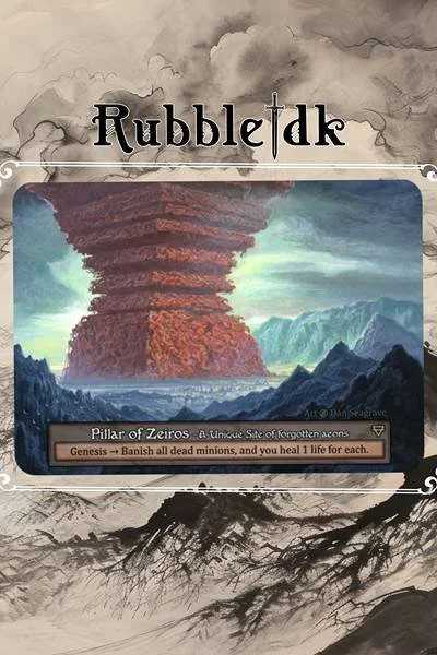 Pillar of Zeiros unique beta single card. — Rubble